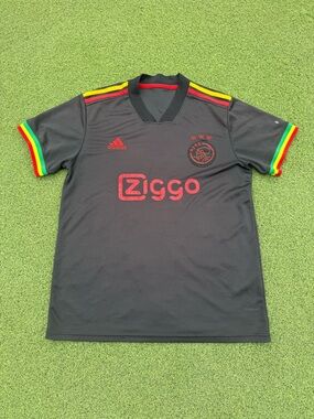 RARE VINTAGE VALLE AJAX ZIGGO NUMBER 20 FADED SOCCER FOOTBALL MULTICOLOR JERSEY